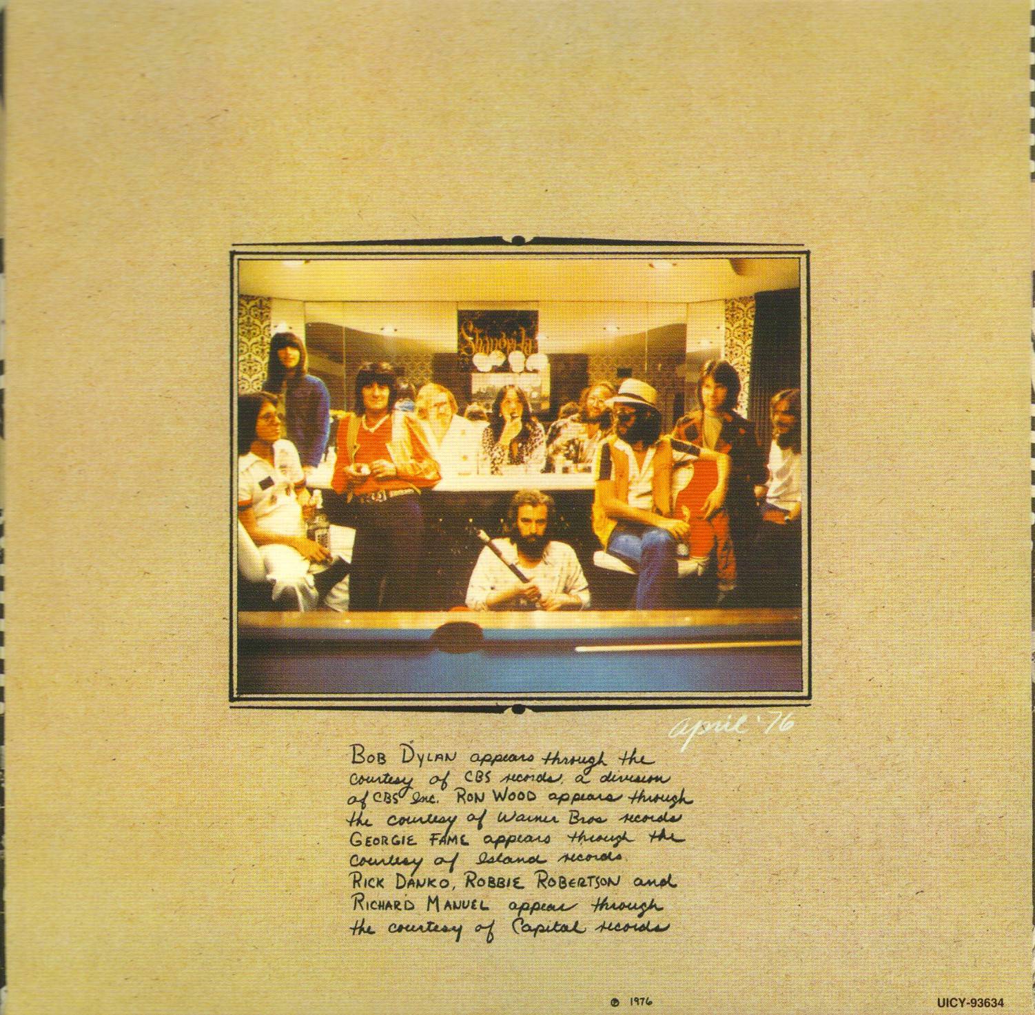 Eric Clapton No Reason To Cry [lp sleeve2 jpn]